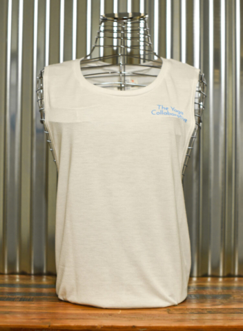White Ladies Tank – printed front and back. Front view