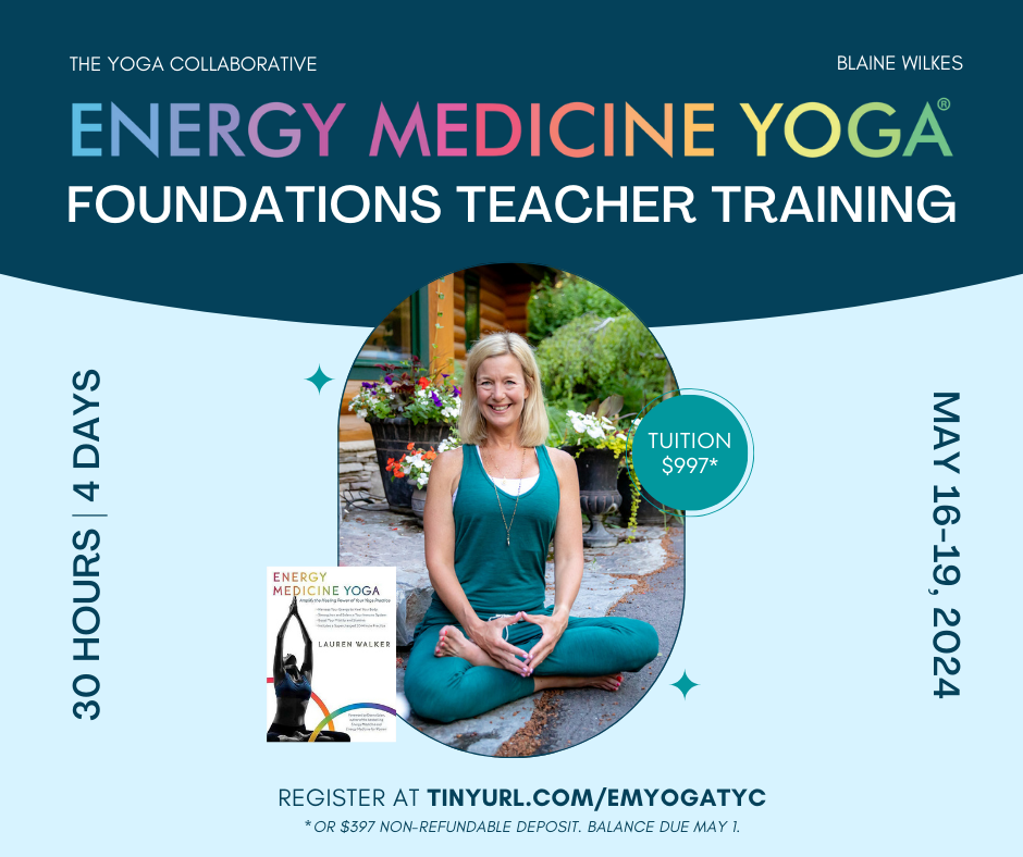Poster for Energy Medicine Yoga training